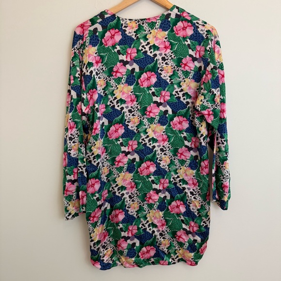 Vintage Victoria's Secret Silk Floral Top Gold Label Sleep Shirt Women's Size S - Picture 6 of 8